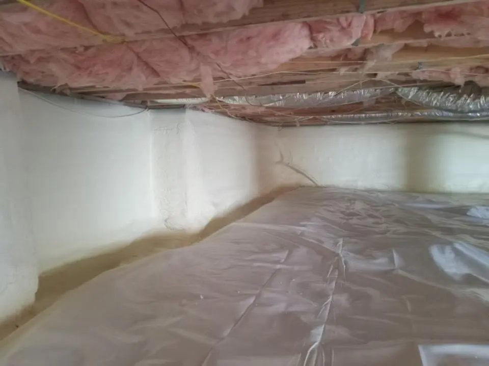 Crawl space encapsulation with closed-cell spray foam for Roof Maintenance in Lindale